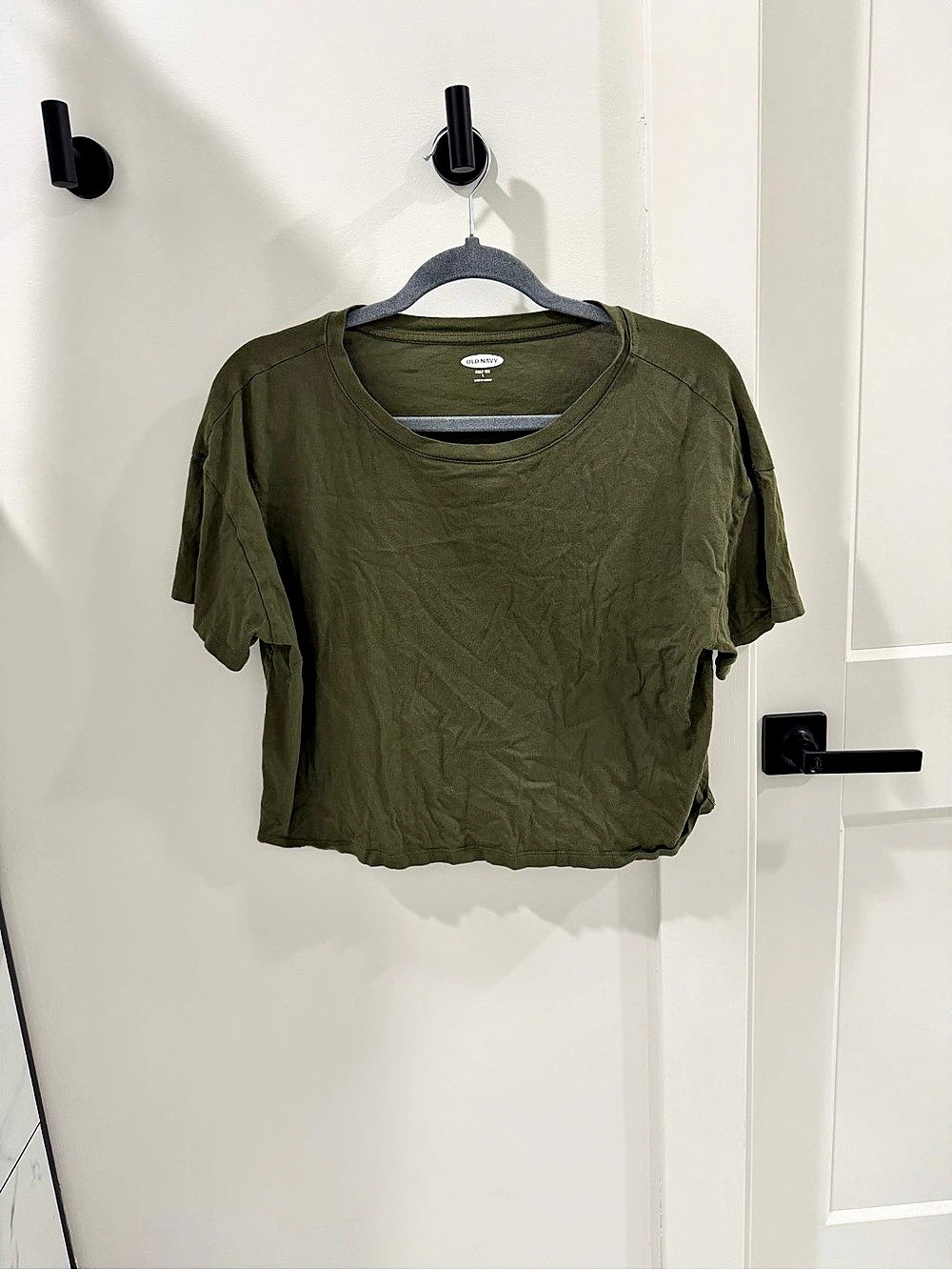 Old Navy Crop Tee Short Sleeve T-Shirt in Green